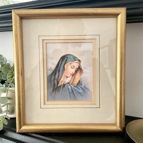 Vintage framed holy picture - vintage,