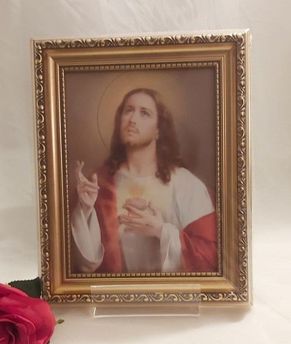 Sacred heart jesus - sacred, framed