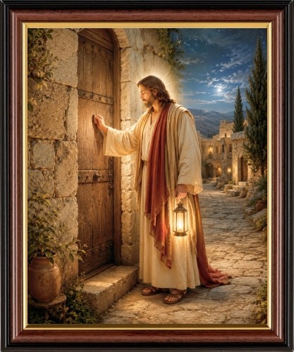 Jesus knocking the door - jesus,