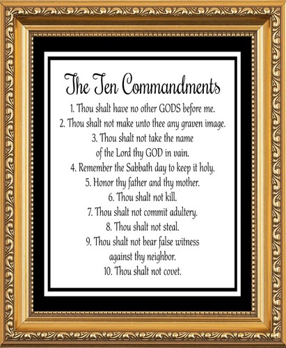 The ten commandments - ten, (