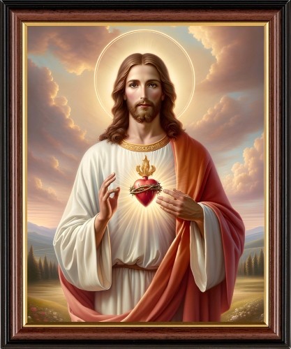 The sacred heart jesus - sacred,