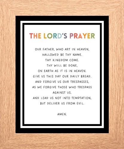 The lord prayer our father - lord's,