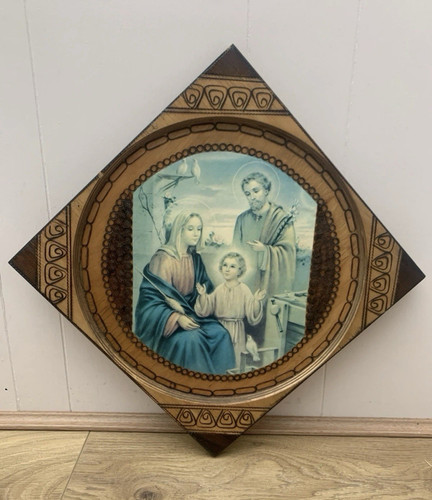 Holy family christian icon - family,