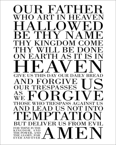 The lord prayer our father - the, lord's