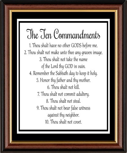 The ten commandments god - ten,