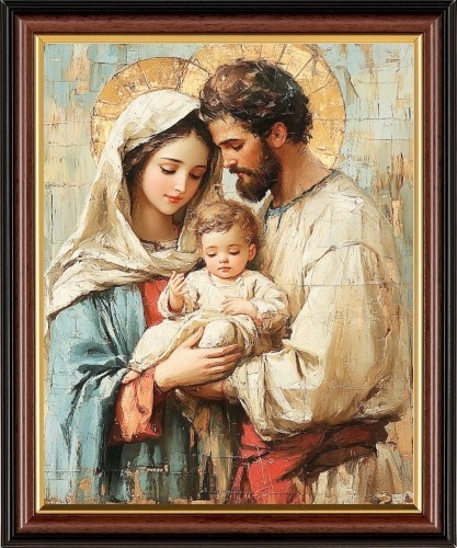 The holy family mary joseph - the,