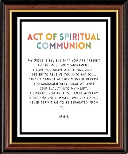 Act spiritual communion - spiritual,