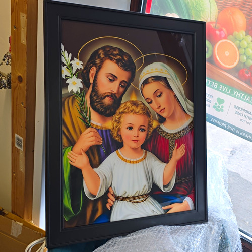 Framed holy family christian - holy,