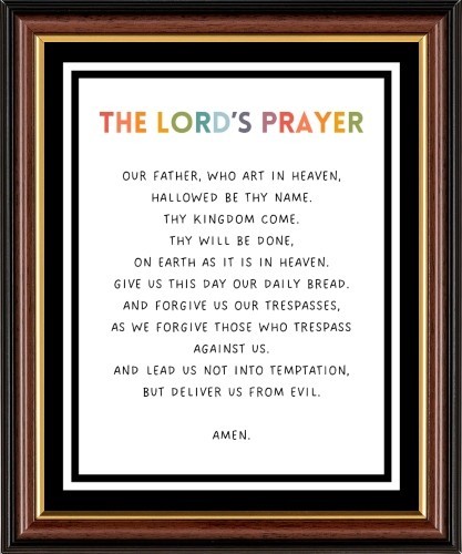 The lord prayer our father - lord's,