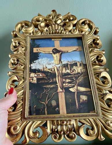Vintage jesus the cross - on,