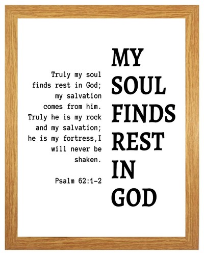 Soul finds rest - in, god
