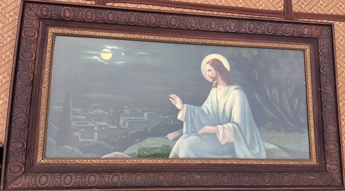 Mid century framed picture - mid,
