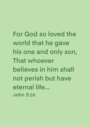 John bible verse - john, 3:16
