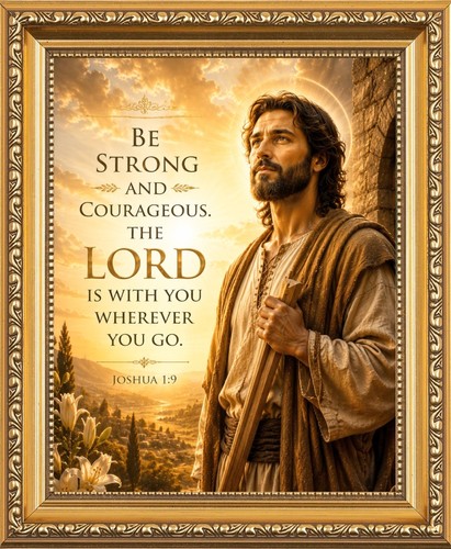 Strong and courageous the - and,