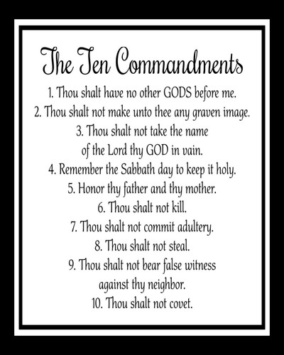 The ten commandments - commandments,