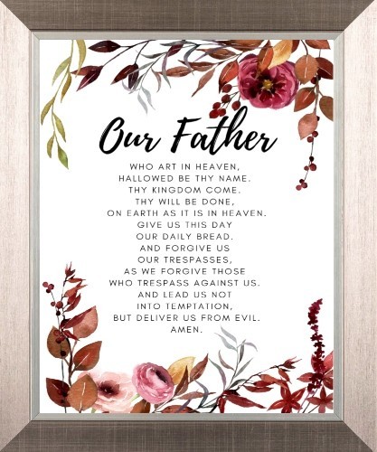 The lord prayer our - the,