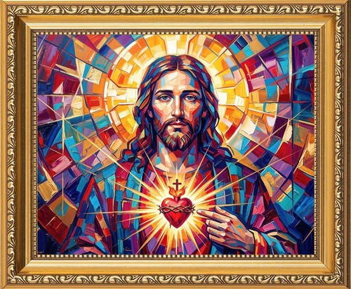 The sacred heart - heart, jesus