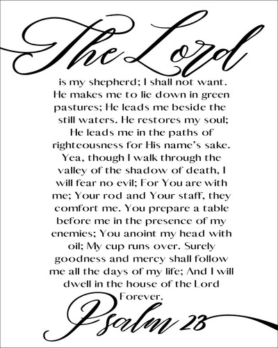 The lord shepherd - is, my