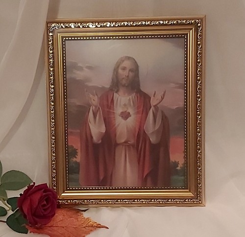 Sacred heart jesus framed - sacred,