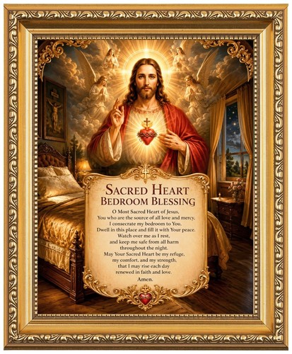 Sacred heart jesus bedroom - heart, of