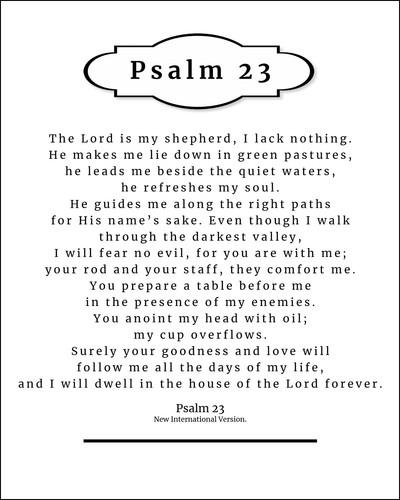 The lord shepherd psalm - is, my