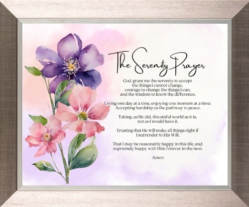 The serenity prayer - -, god