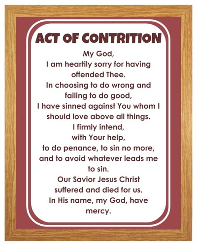 Act contrition roman - contrition,