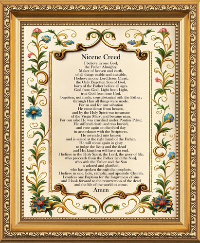 Nicene creed believe in - nicene, i