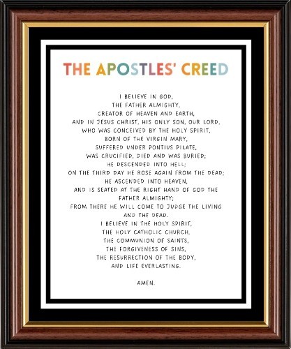 The apostles creed i believe - -,