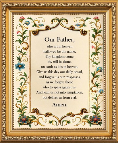 The lord prayer our father - our,