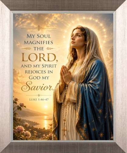 Soul magnifies the lord - magnifies,