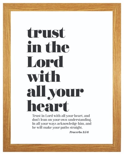 Trust the lord - trust, with