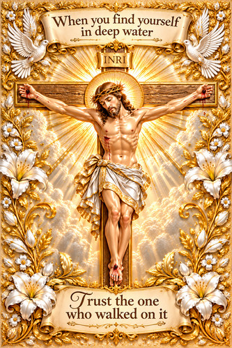 Jesus christian art print - christian,