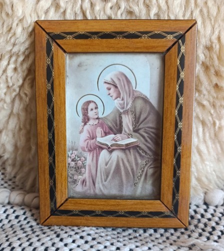 Vintage wooden anne virgin - st,