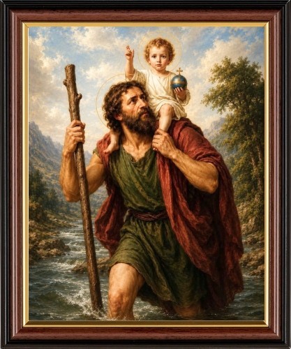 Saint christopher with - saint,