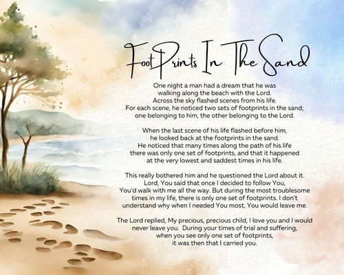 Footprints the sand - footprints,